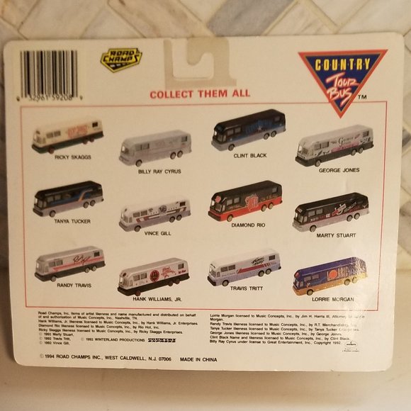 Road Champs Country Tour Bus, George Jones Vintage 1992 Die Cast Bus - Picture 3 of 5